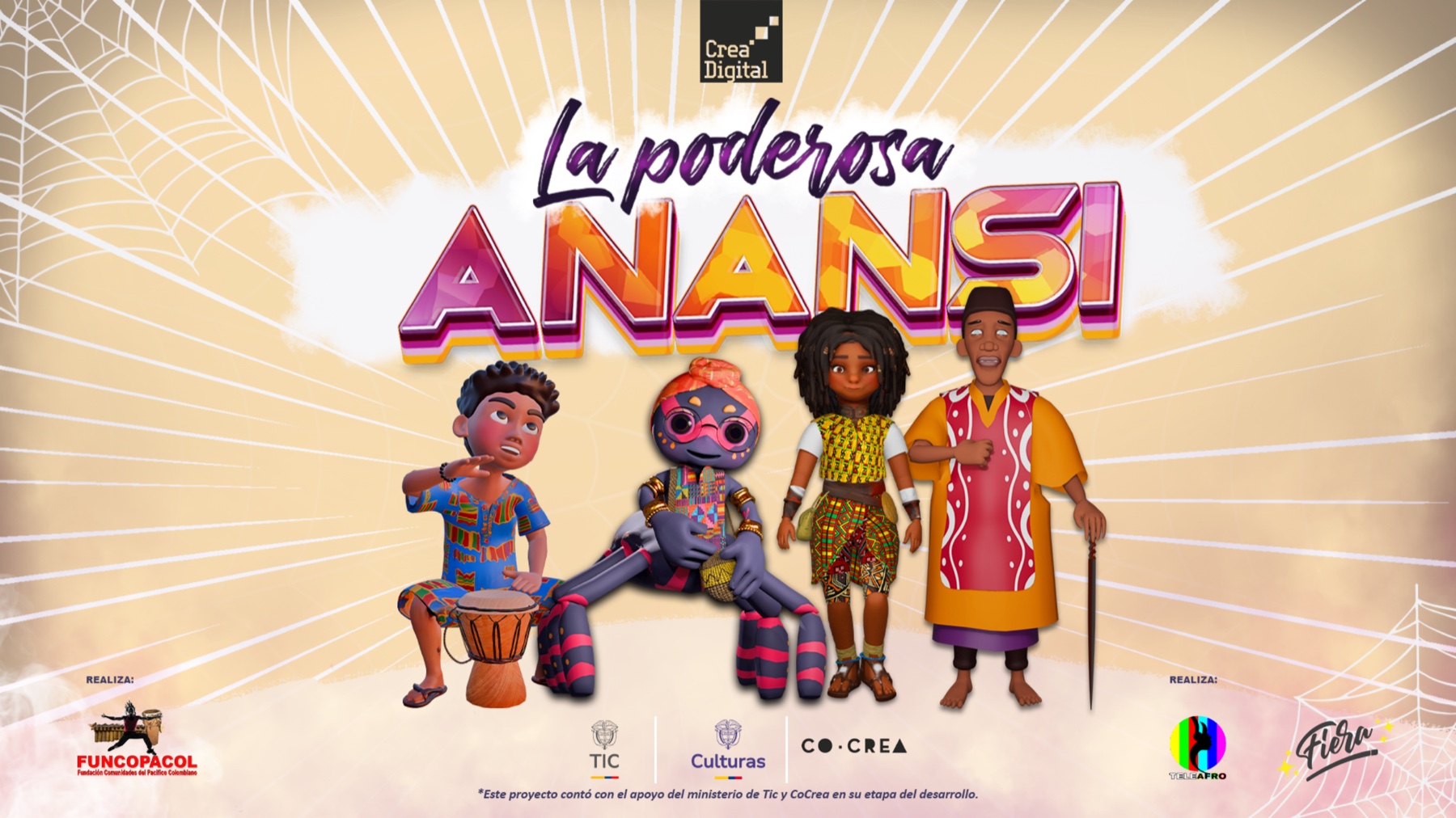 La Poderosa Anansi — ganadora de Crea Digital, con el apoyo del Ministerio TIC y CoCrea